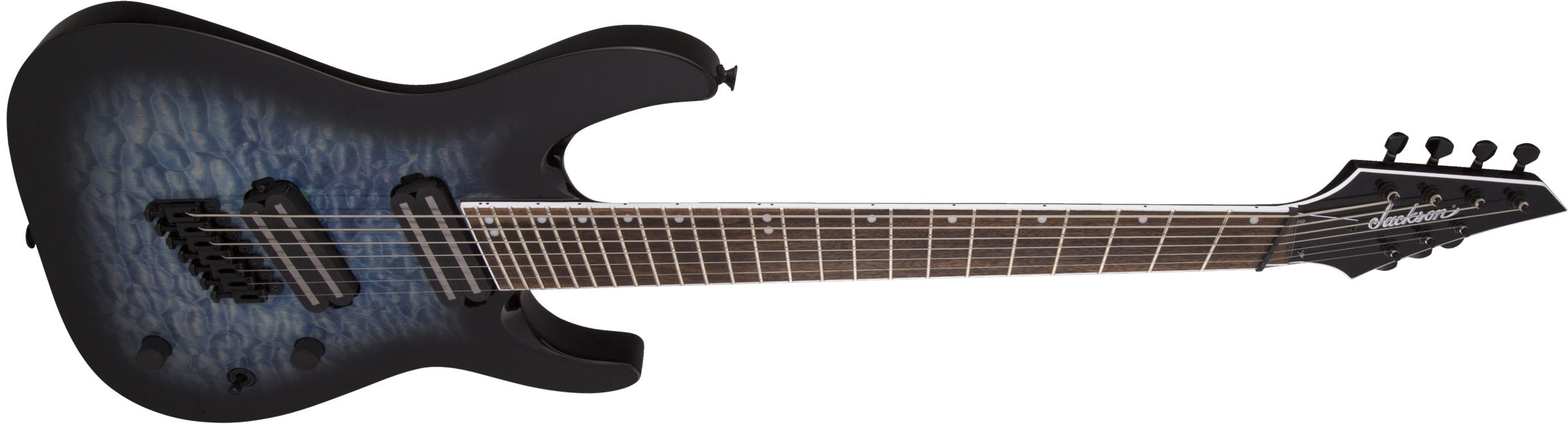 X Series Soloist Arch Top SLATX7Q MS, Laurel Fingerboard, Multi-Scale, Transparent Blue Burst追加画像 X Series Soloist Arch Top SLATX7Q MS, Laurel Fingerboard, Multi-Scale, Transparent Blue Burst追加画像