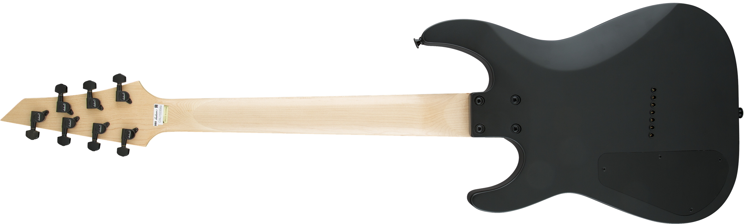 JS Series Dinky Arch Top JS22-7 DKA HT, Amaranth Fingerboard, Satin Black背面画像 JS Series Dinky Arch Top JS22-7 DKA HT, Amaranth Fingerboard, Satin Black背面画像