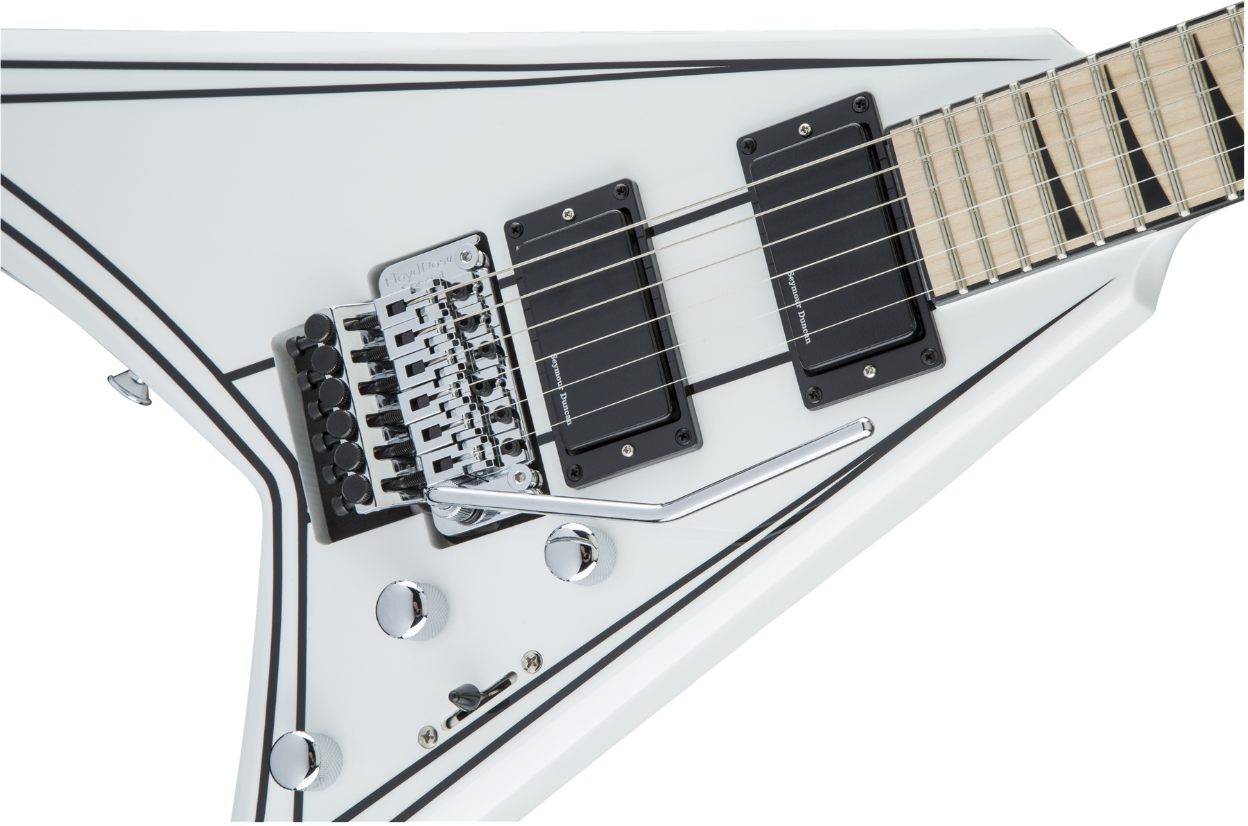 X Series Rhoads RRX24M, Maple Fingerboard, Snow White with Black Pinstripes追加画像 X Series Rhoads RRX24M, Maple Fingerboard, Snow White with Black Pinstripes追加画像