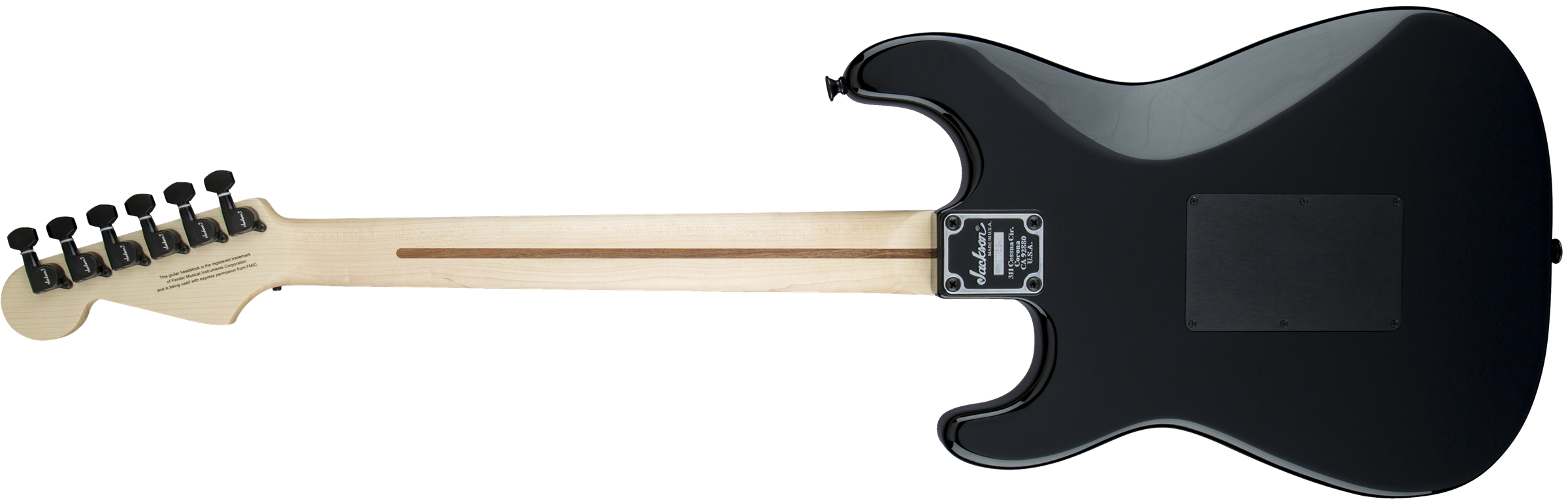 USA Signature Adrian Smith San Dimas SDQM, Maple Fingerboard, Transparent Green Burst背面画像 USA Signature Adrian Smith San Dimas SDQM, Maple Fingerboard, Transparent Green Burst背面画像
