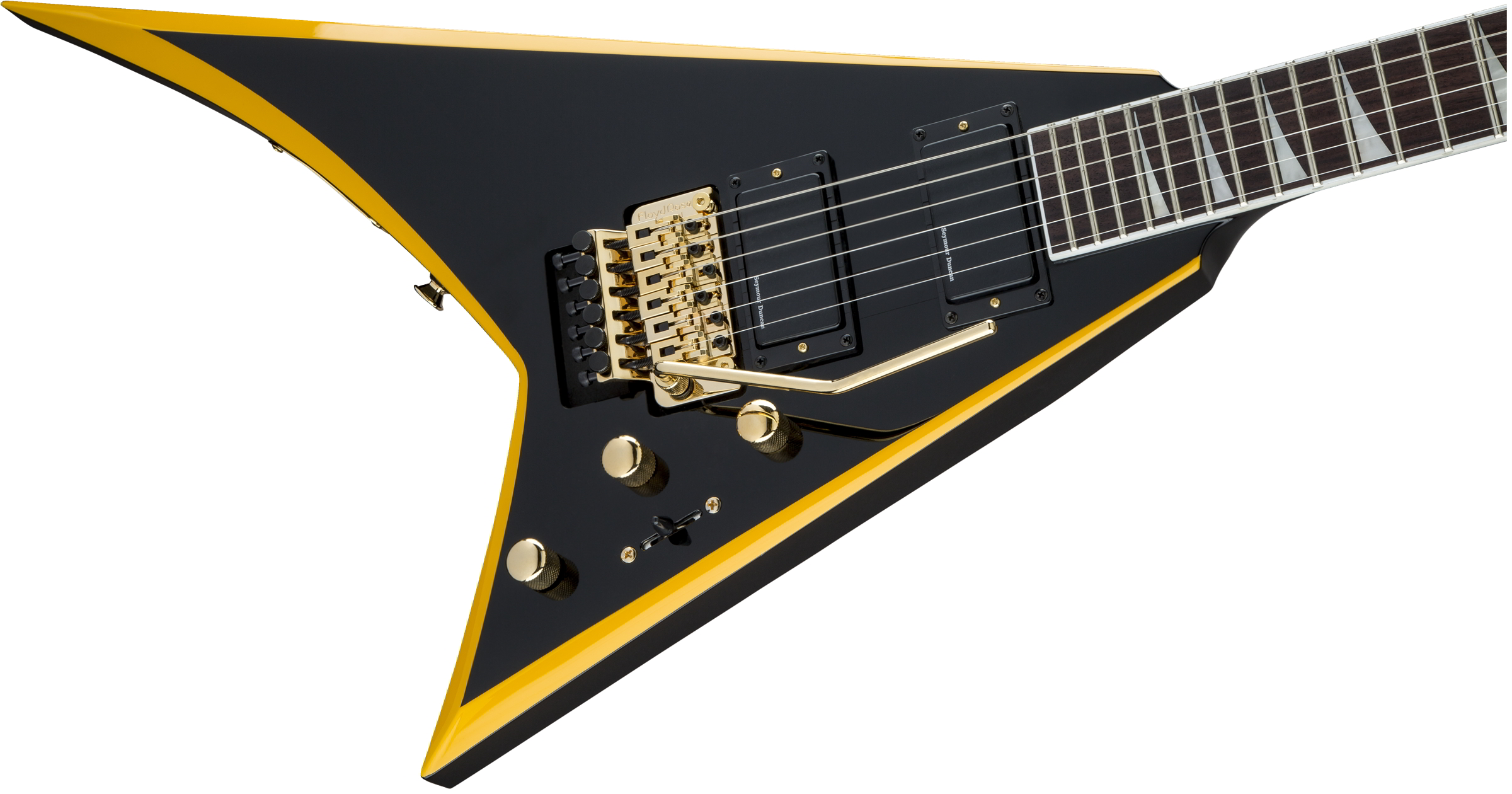 X Series Rhoads RRX24, Laurel Fingerboard, Black with Yellow Bevels追加画像 X Series Rhoads RRX24, Laurel Fingerboard, Black with Yellow Bevels追加画像