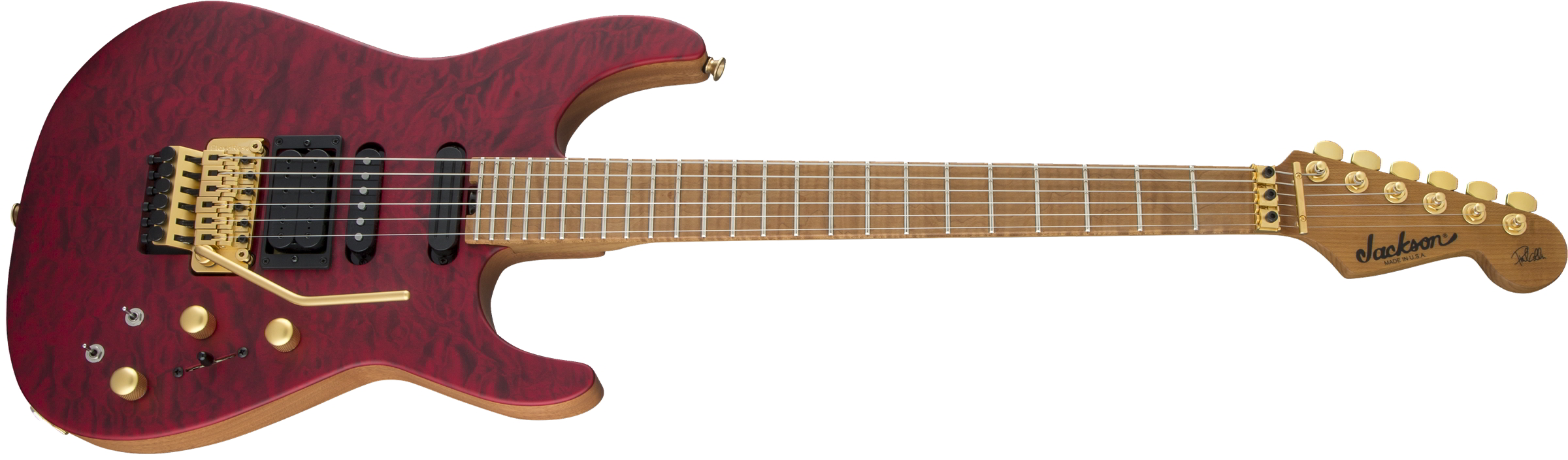 USA Signature Phil Collen PC1 Satin Stain, Caramelized Flame Maple Fingerboard, Satin Transparent Red追加画像 USA Signature Phil Collen PC1 Satin Stain, Caramelized Flame Maple Fingerboard, Satin Transparent Red追加画像