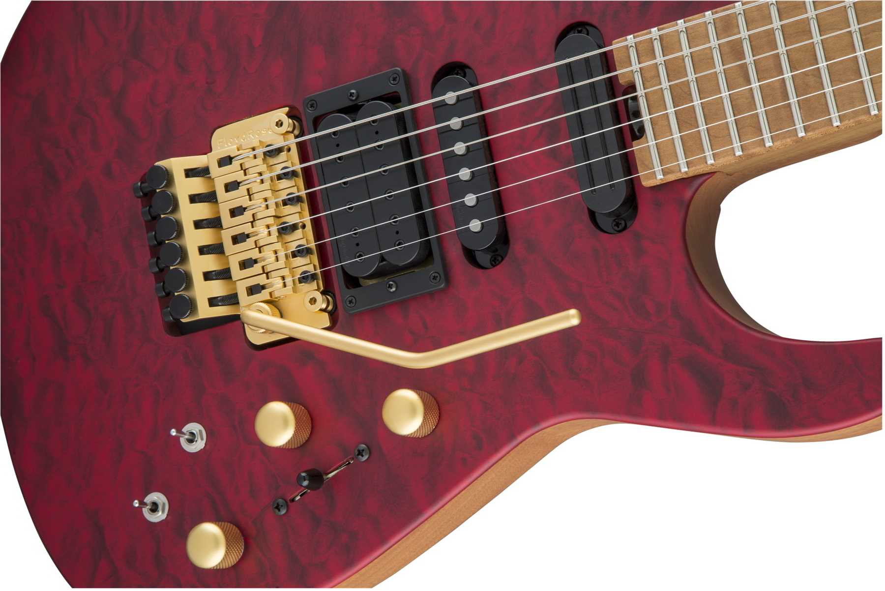 USA Signature Phil Collen PC1 Satin Stain, Caramelized Flame Maple Fingerboard, Satin Transparent Red追加画像 USA Signature Phil Collen PC1 Satin Stain, Caramelized Flame Maple Fingerboard, Satin Transparent Red追加画像