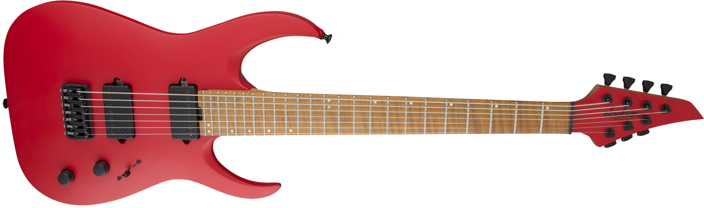 USA Signature Misha Mansoor Juggernaut HT7, Caramelized Flame Maple Fingerboard, Satin Red追加画像 USA Signature Misha Mansoor Juggernaut HT7, Caramelized Flame Maple Fingerboard, Satin Red追加画像