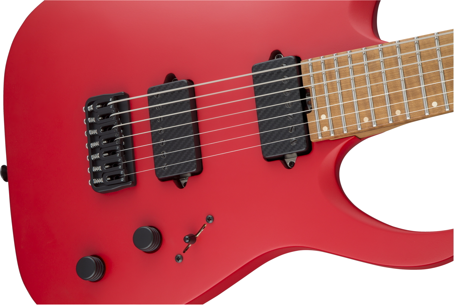 USA Signature Misha Mansoor Juggernaut HT7, Caramelized Flame Maple Fingerboard, Satin Red追加画像 USA Signature Misha Mansoor Juggernaut HT7, Caramelized Flame Maple Fingerboard, Satin Red追加画像