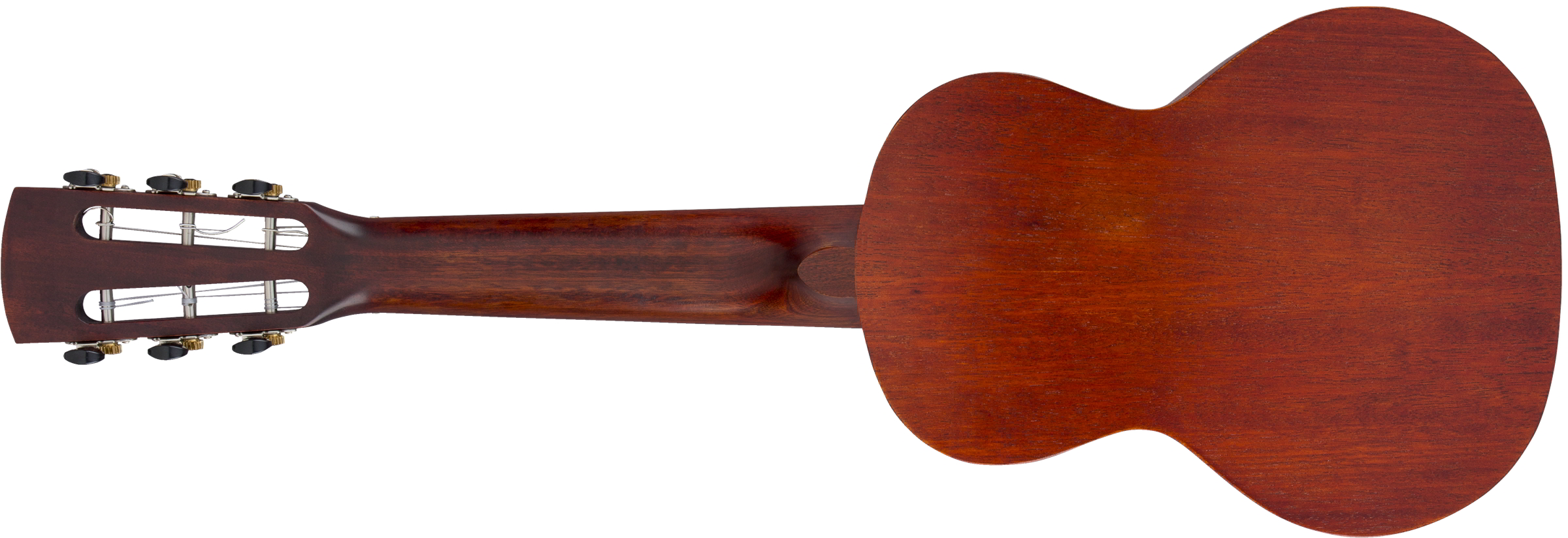 G9126 Guitar-Ukulele with Gig Bag, Ovangkol Fingerboard, Honey Mahogany Stain背面画像 G9126 Guitar-Ukulele with Gig Bag, Ovangkol Fingerboard, Honey Mahogany Stain背面画像