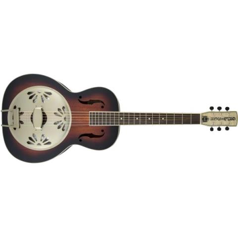 GRETSCH-ピックアップG9241 Alligator Biscuit Round-Neck Resonator Guitar with Fishman Nashville Pickup, 2-Color Sunburst