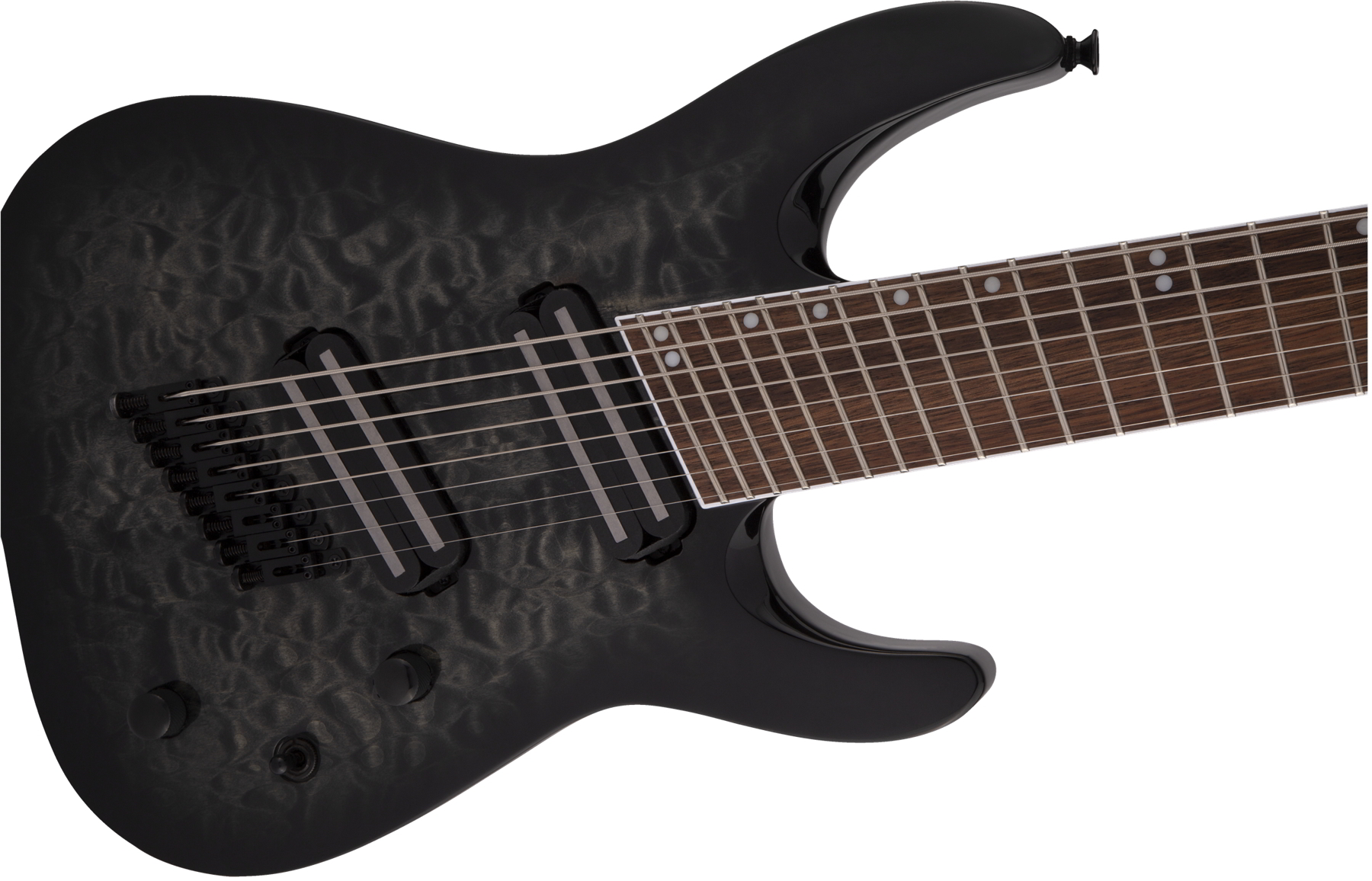 X Series Soloist Arch Top SLATX8Q MS, Laurel Fingerboard, Multi-Scale, Transparent Black Burst追加画像 X Series Soloist Arch Top SLATX8Q MS, Laurel Fingerboard, Multi-Scale, Transparent Black Burst追加画像