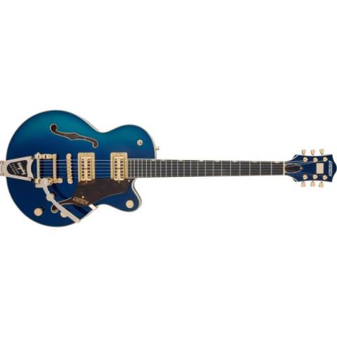 G6659TG Players Edition Broadkaster Jr. Center Block Single-Cut with String-Thru Bigsby and Gold Hardware, Ebony Fingerboard, Azure Metallicサムネイル