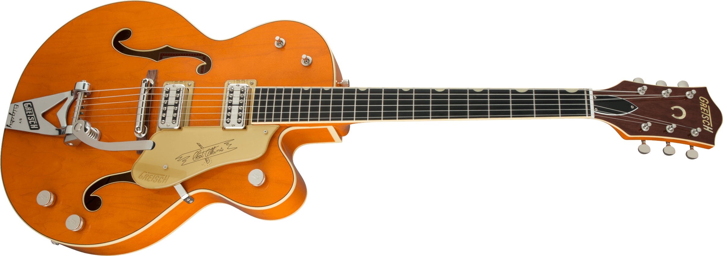 G6120T-59 Vintage Select Edition '59 Chet Atkins Hollow Body with Bigsby, TV Jones, Vintage Orange Stain Lacquer追加画像 G6120T-59 Vintage Select Edition '59 Chet Atkins Hollow Body with Bigsby, TV Jones, Vintage Orange Stain Lacquer追加画像