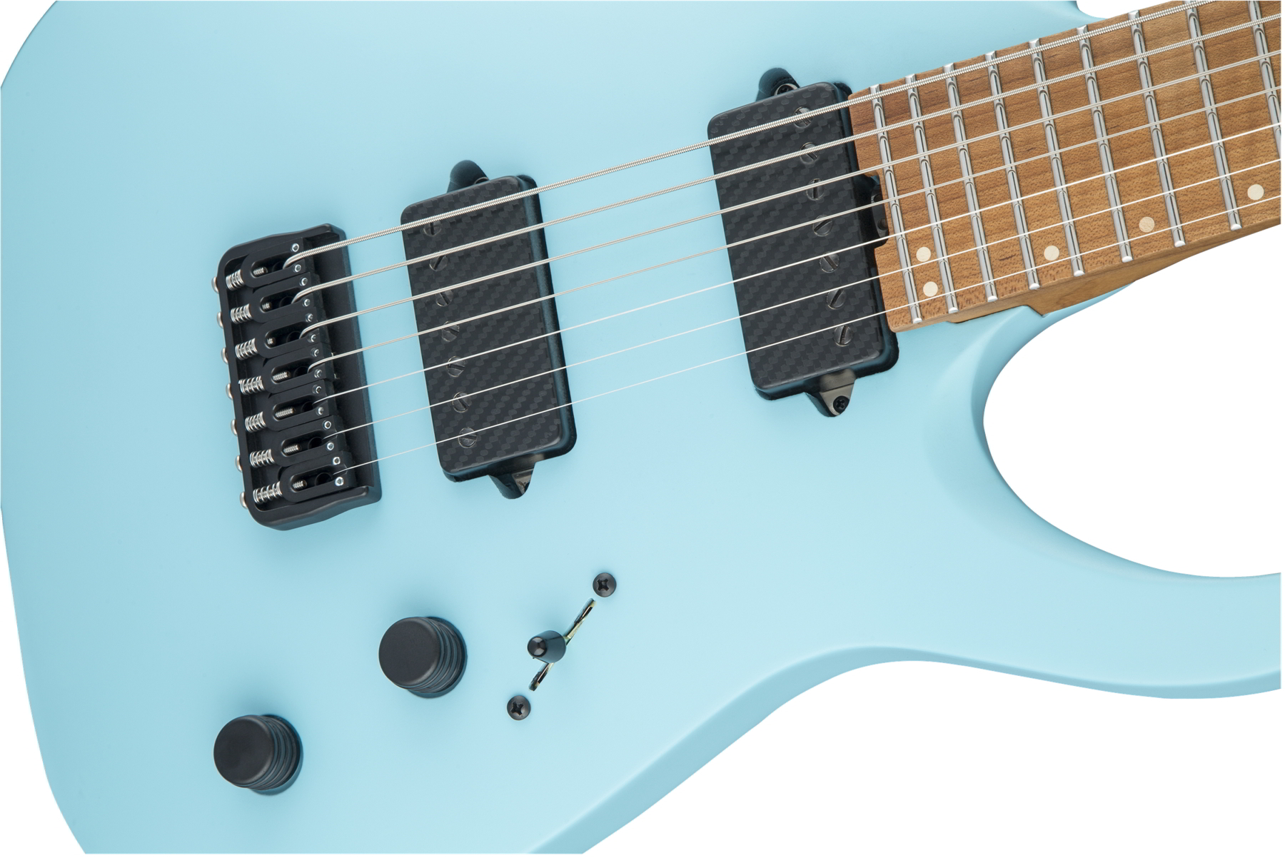USA Signature Misha Mansoor Juggernaut HT7, Caramelized Flame Maple Fingerboard, Satin Daphne Blue追加画像 USA Signature Misha Mansoor Juggernaut HT7, Caramelized Flame Maple Fingerboard, Satin Daphne Blue追加画像