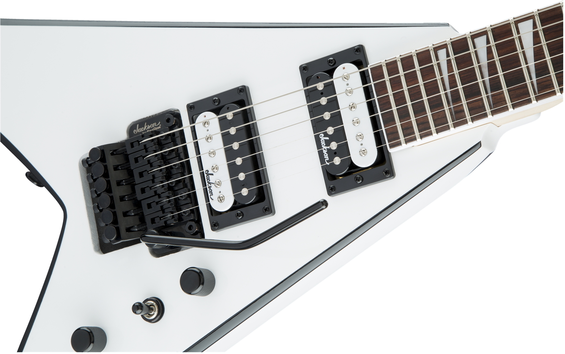 JS Series King V JS32, Amaranth Fingerboard, White with Black Bevels追加画像 JS Series King V JS32, Amaranth Fingerboard, White with Black Bevels追加画像
