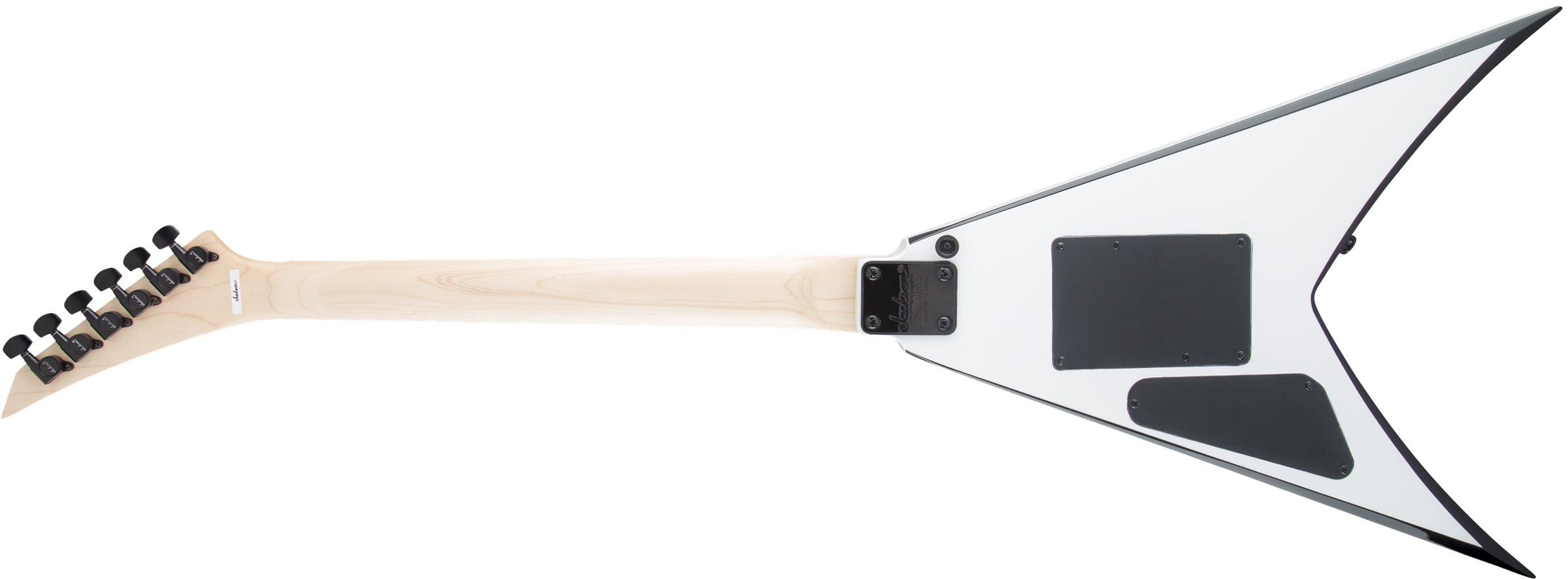 JS Series King V JS32, Amaranth Fingerboard, White with Black Bevels背面画像 JS Series King V JS32, Amaranth Fingerboard, White with Black Bevels背面画像