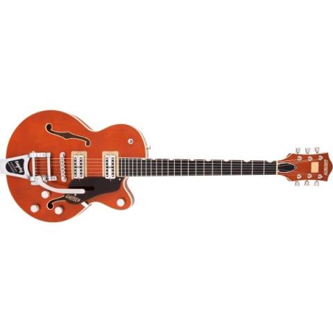 G6659T Players Edition Broadkaster Jr. Center Block Single-Cut with String-Thru Bigsby, USA Full’Tron Pickups, Ebony Fingerboard, Roundup Orangeサムネイル