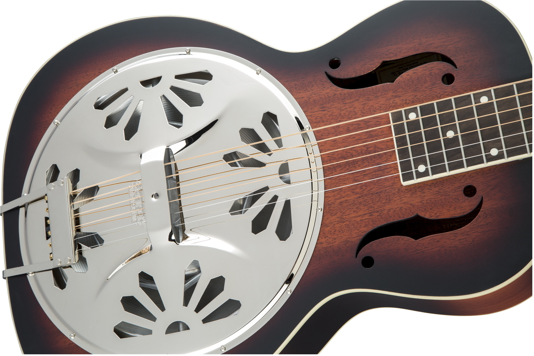 G9230 Bobtail Square-Neck A.E., Mahogany Body Spider Cone Resonator Guitar, Fishman Nashville Resonator Pickup, 2-Color Sunburst追加画像 G9230 Bobtail Square-Neck A.E., Mahogany Body Spider Cone Resonator Guitar, Fishman Nashville Resonator Pickup, 2-Color Sunburst追加画像