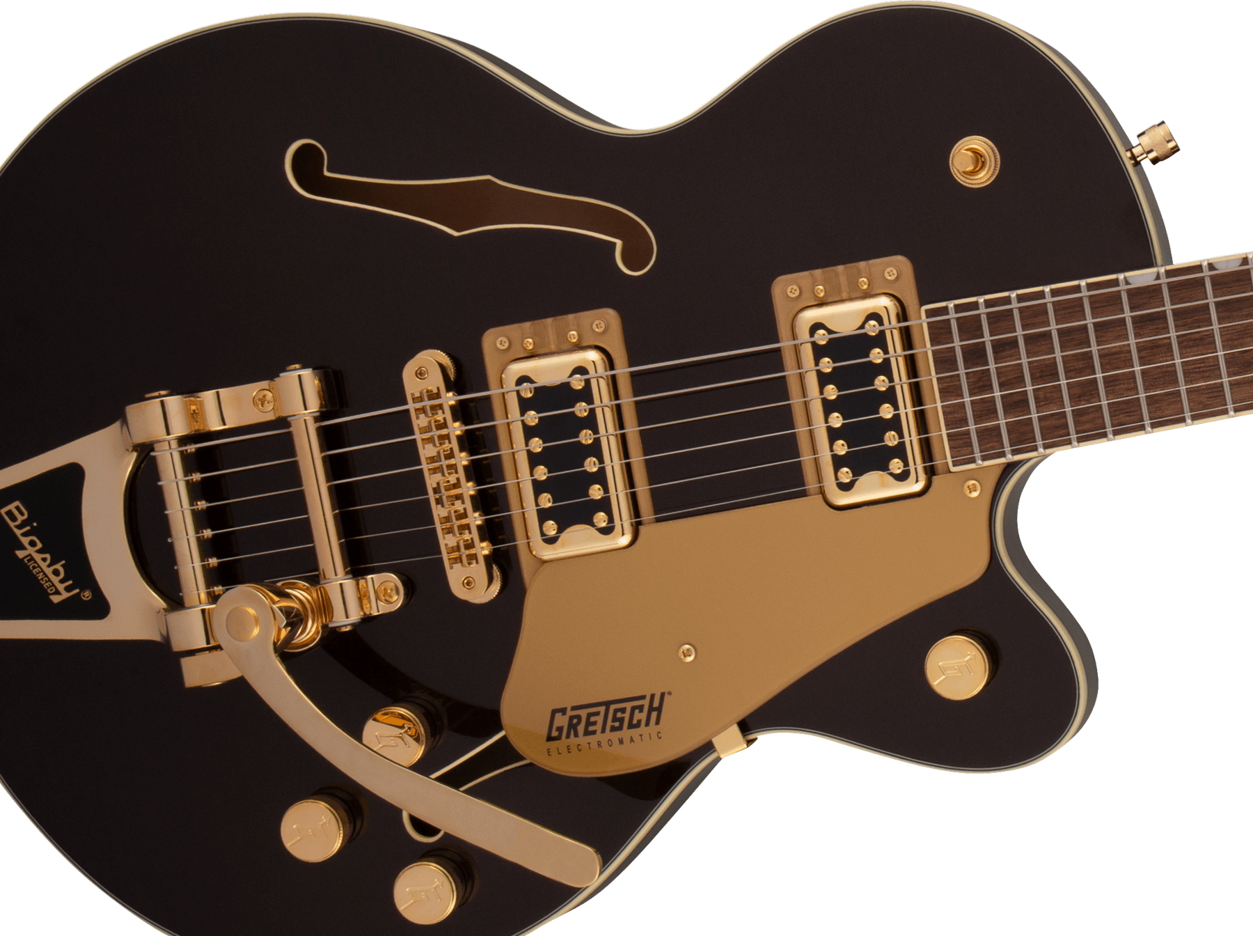 G5655TG Electromatic Center Block Jr. Single-Cut with Bigsby and Gold Hardware, Laurel Fingerboard, Black Gold追加画像 G5655TG Electromatic Center Block Jr. Single-Cut with Bigsby and Gold Hardware, Laurel Fingerboard, Black Gold追加画像