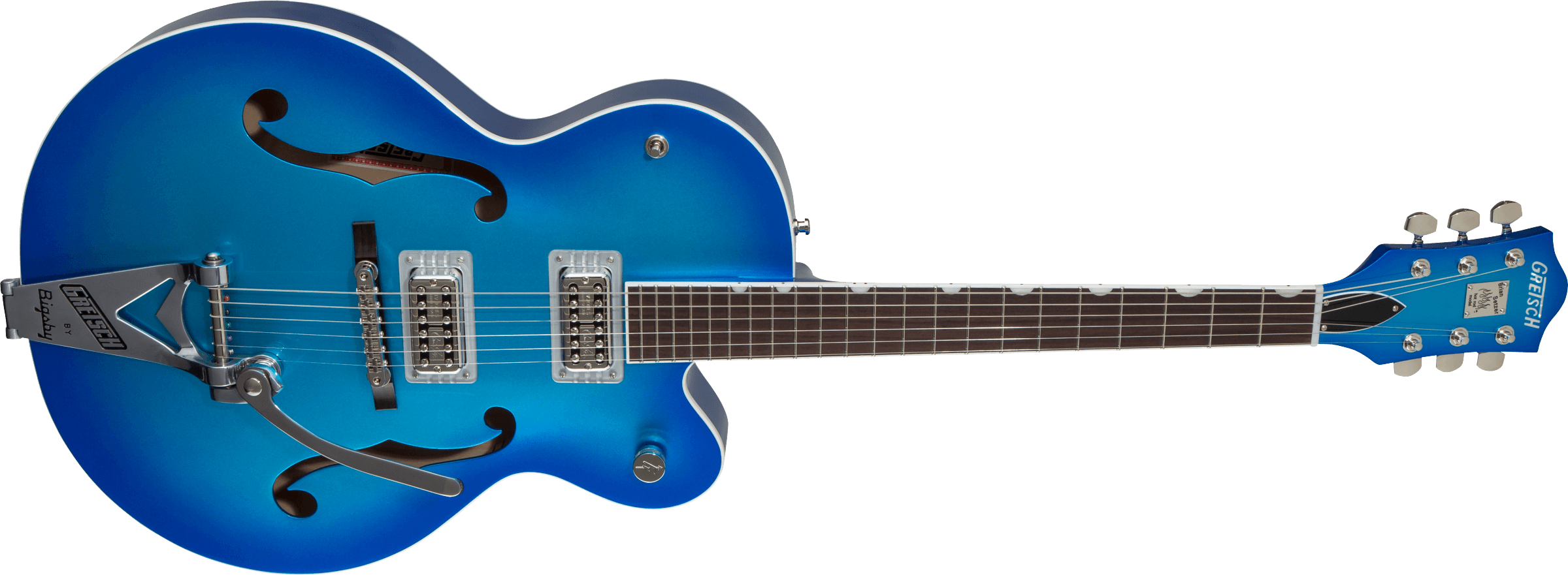 G6120T-HR Brian Setzer Signature Hot Rod Hollow Body with Bigsby, Rosewood Fingerboard, Candy Blue Burst追加画像