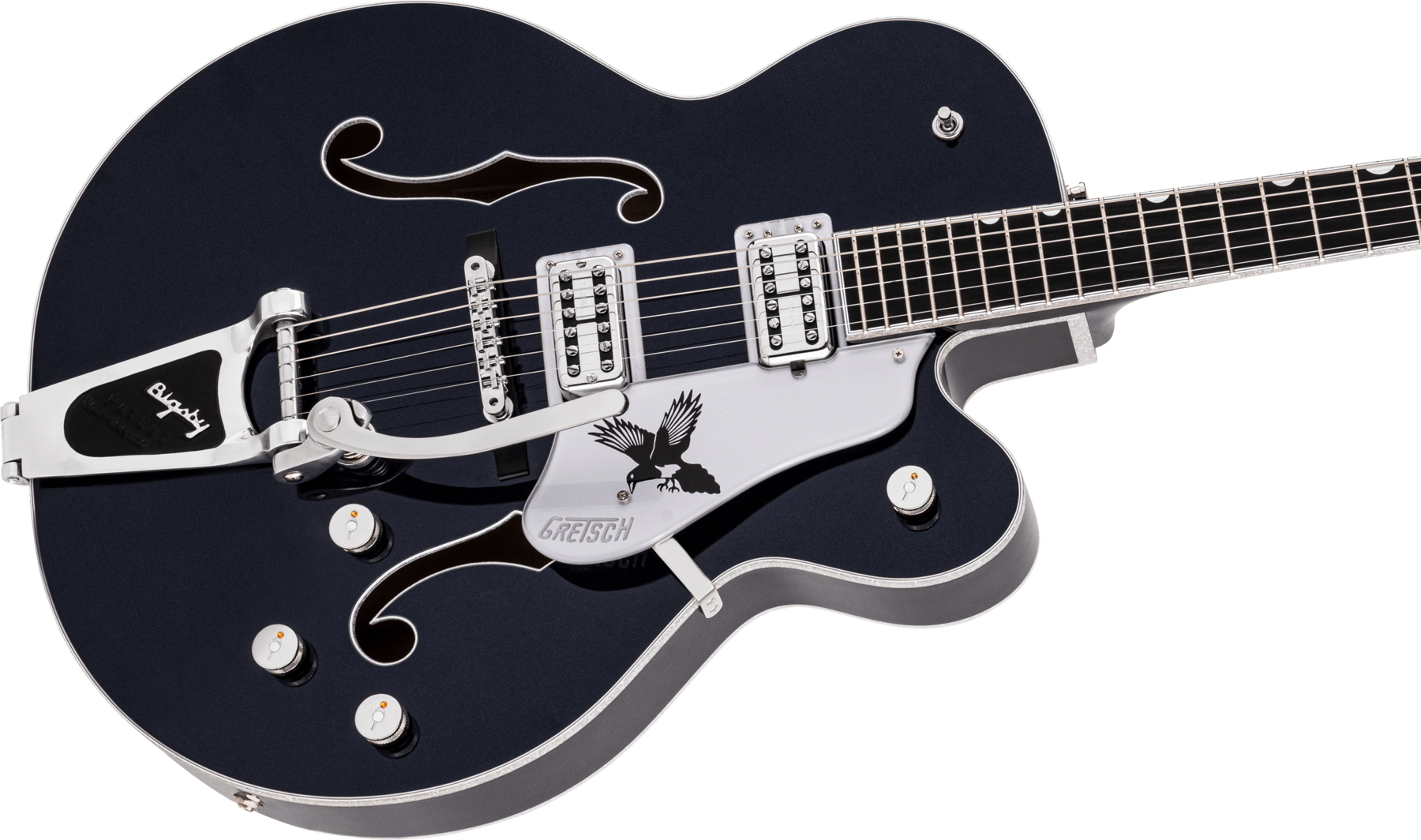 G6136T-RR Rich Robinson Signature Magpie with Bigsby, Ebony Fingerboard, Raven's Breast Blue追加画像 G6136T-RR Rich Robinson Signature Magpie with Bigsby, Ebony Fingerboard, Raven's Breast Blue追加画像