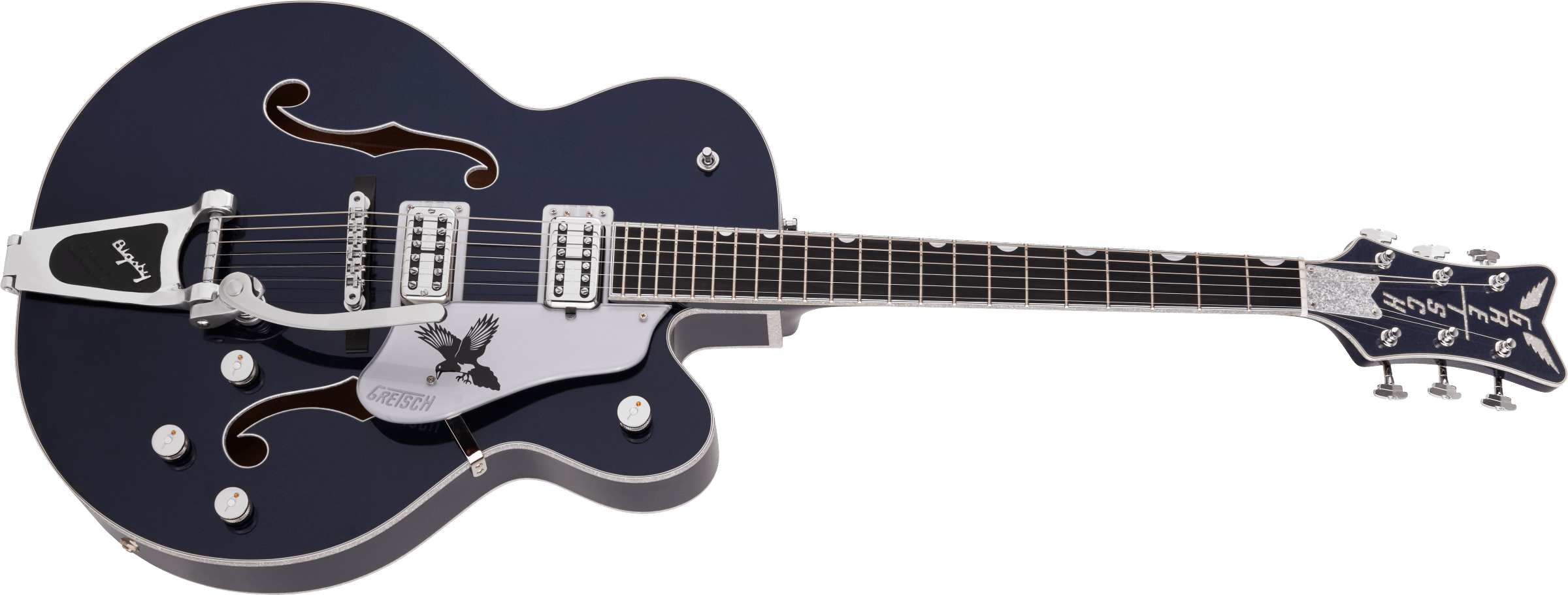 G6136T-RR Rich Robinson Signature Magpie with Bigsby, Ebony Fingerboard, Raven's Breast Blue追加画像 G6136T-RR Rich Robinson Signature Magpie with Bigsby, Ebony Fingerboard, Raven's Breast Blue追加画像