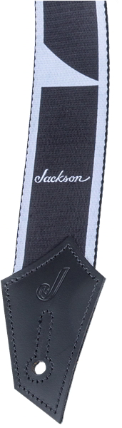 Jackson Strap with Sharkfin Inlay Pattern, Black/White追加画像