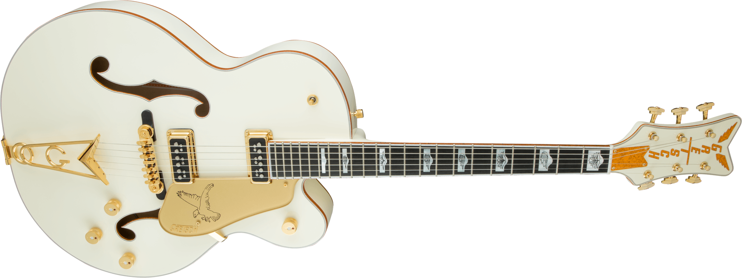 G6136-55 Vintage Select Edition '55 Falcon Hollow Body with Cadillac Tailpiece, TV Jones, Solid Spruce Top, Vintage White, Lacquer追加画像 G6136-55 Vintage Select Edition '55 Falcon Hollow Body with Cadillac Tailpiece, TV Jones, Solid Spruce Top, Vintage White, Lacquer追加画像