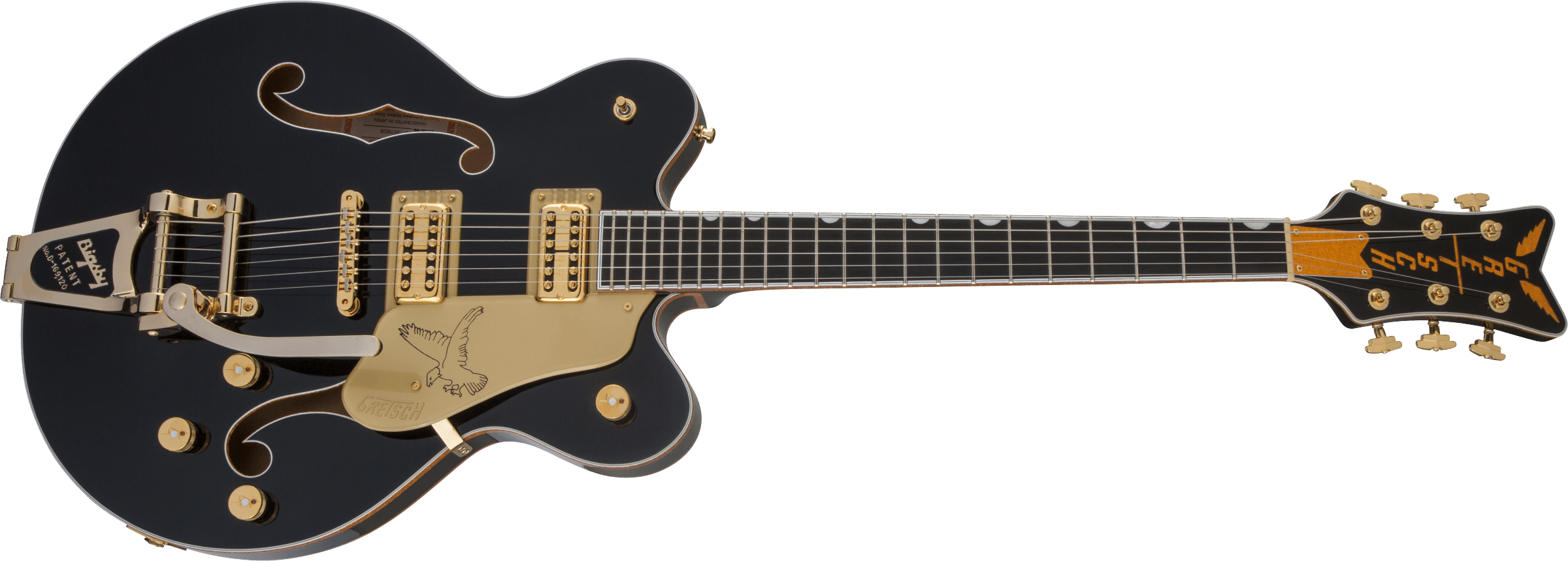 G6636T Players Edition Falcon Center Block Double-Cut with String-Thru Bigsby, Filter'Tron Pickups, Black追加画像 G6636T Players Edition Falcon Center Block Double-Cut with String-Thru Bigsby, Filter'Tron Pickups, Black追加画像