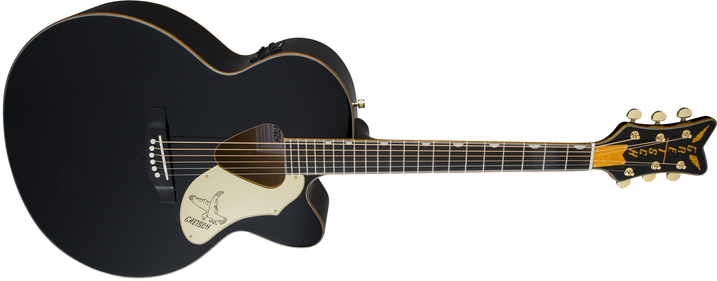 G5022CBFE Rancher Falcon Jumbo Cutaway Acoustic/Electric, Fishman Pickup System, Black追加画像 G5022CBFE Rancher Falcon Jumbo Cutaway Acoustic/Electric, Fishman Pickup System, Black追加画像