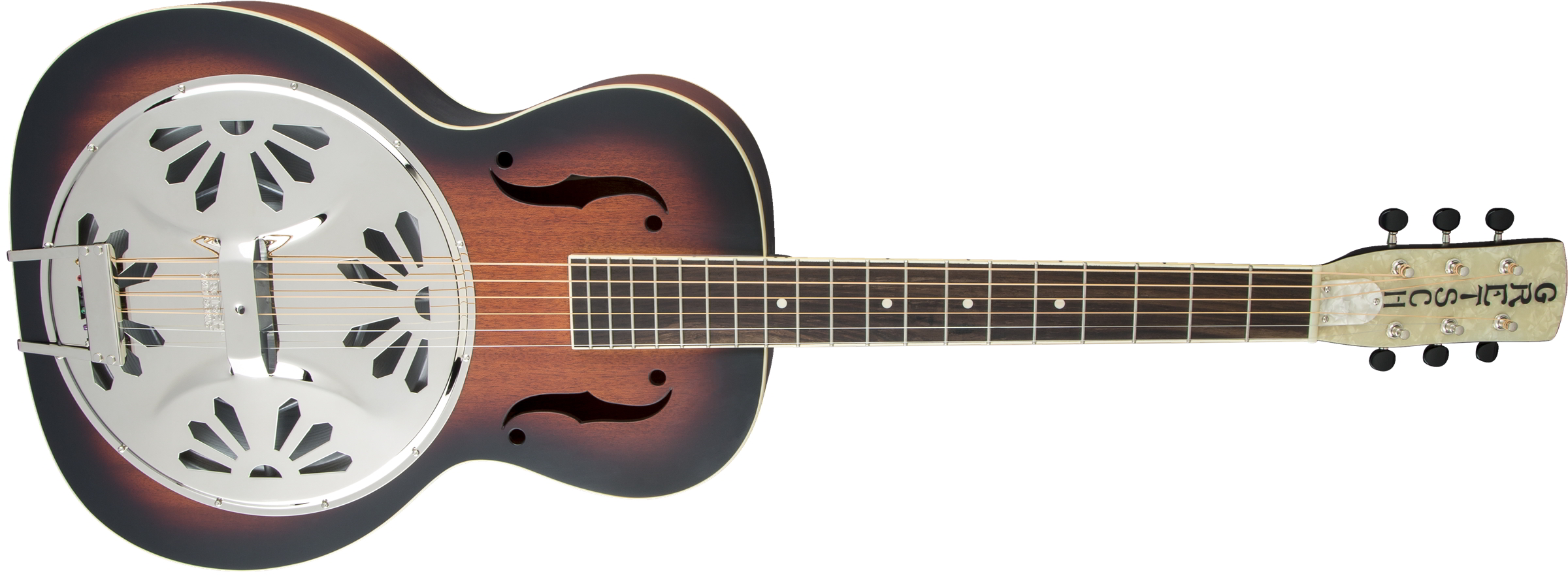 G9220 Bobtail Round-Neck A.E., Mahogany Body Spider Cone Resonator Guitar, Fishman Nashville Resonator Pickup, 2-Color Sunburst追加画像 G9220 Bobtail Round-Neck A.E., Mahogany Body Spider Cone Resonator Guitar, Fishman Nashville Resonator Pickup, 2-Color Sunburst追加画像