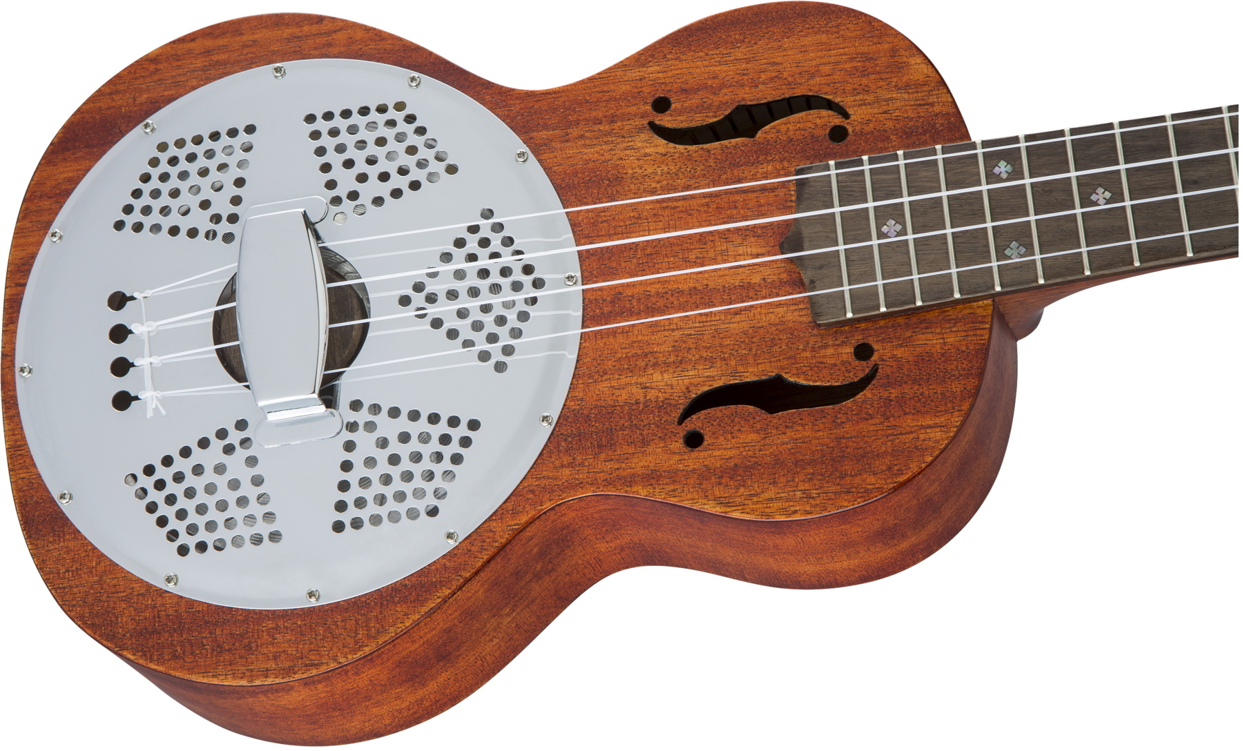 G9112 Resonator-Ukulele with Gig Bag, Ovangkol Fingerboard, Biscuit Cone, Honey Mahogany Stain追加画像 G9112 Resonator-Ukulele with Gig Bag, Ovangkol Fingerboard, Biscuit Cone, Honey Mahogany Stain追加画像