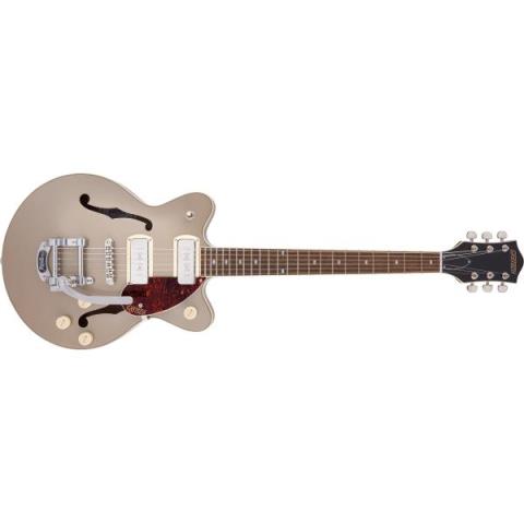 G2655T-P90 Streamliner Center Block Jr. Double-Cut P90 with Bigsby, Laurel Fingerboard, Two-Tone Sahara Metallic and Vintage Mahogany Stainサムネイル