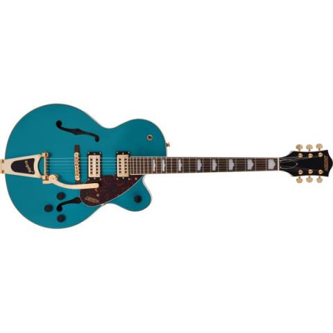 GRETSCH-ボディ材G2410TG Streamliner Hollow Body Single-Cut with Bigsby and Gold Hardware, Laurel Fingerboard, Ocean Turquoise