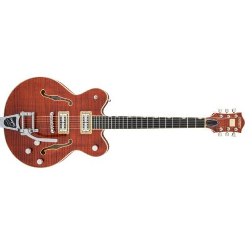 GRETSCH

G6609TFM Players Edition Broadkaster Center Block Double-Cut with String-Thru Bigsby and Flame Maple, USA Full’Tron Pickups, Bourbon Stain