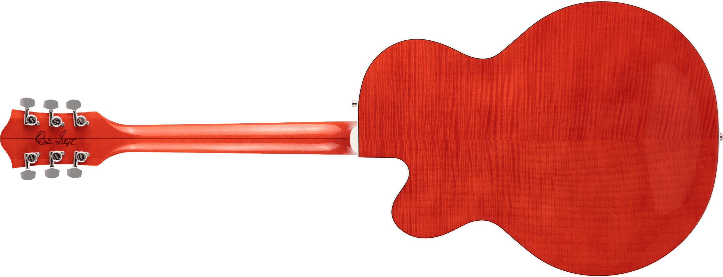 G6120TFM-BSNV Brian Setzer Signature Nashville Hollow Body with Bigsby and Flame Maple, Ebony Fingerboard, Orange Stain追加画像 G6120TFM-BSNV Brian Setzer Signature Nashville Hollow Body with Bigsby and Flame Maple, Ebony Fingerboard, Orange Stain追加画像