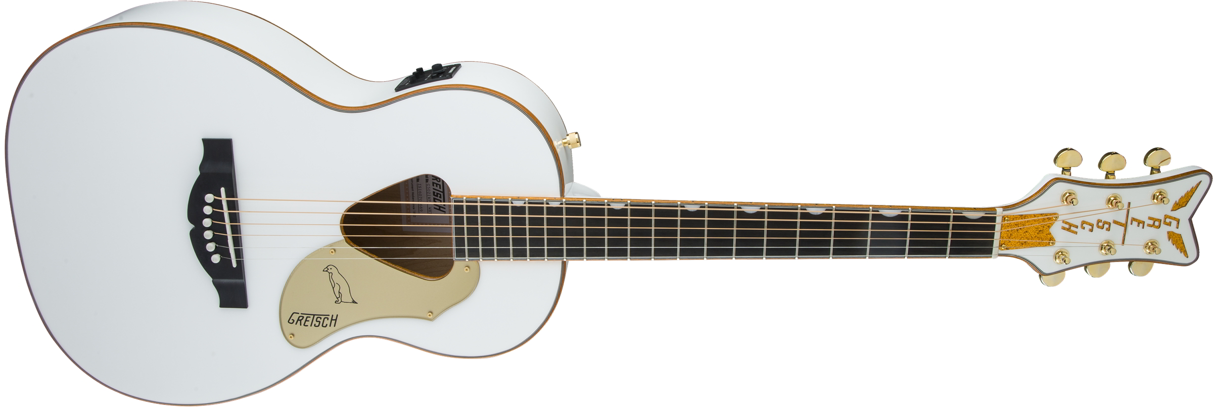 G5021WPE Rancher Penguin Parlor Acoustic/Electric, Fishman Pickup System, White追加画像 G5021WPE Rancher Penguin Parlor Acoustic/Electric, Fishman Pickup System, White追加画像