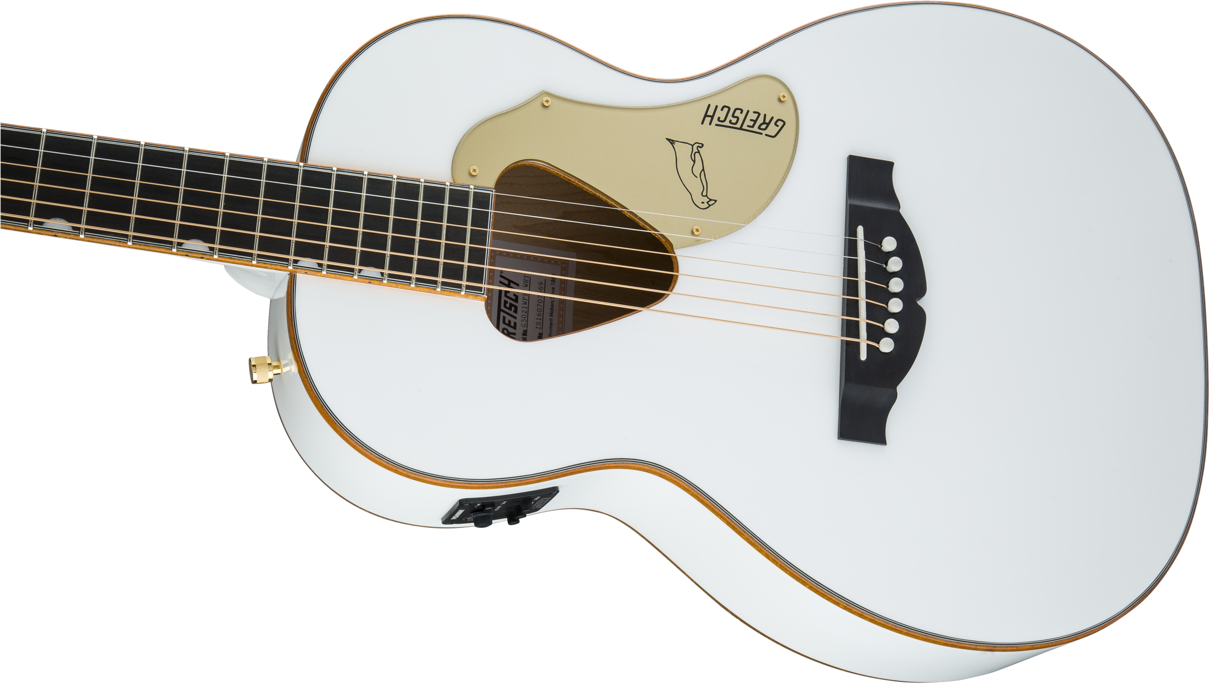 G5021WPE Rancher Penguin Parlor Acoustic/Electric, Fishman Pickup System, White追加画像 G5021WPE Rancher Penguin Parlor Acoustic/Electric, Fishman Pickup System, White追加画像