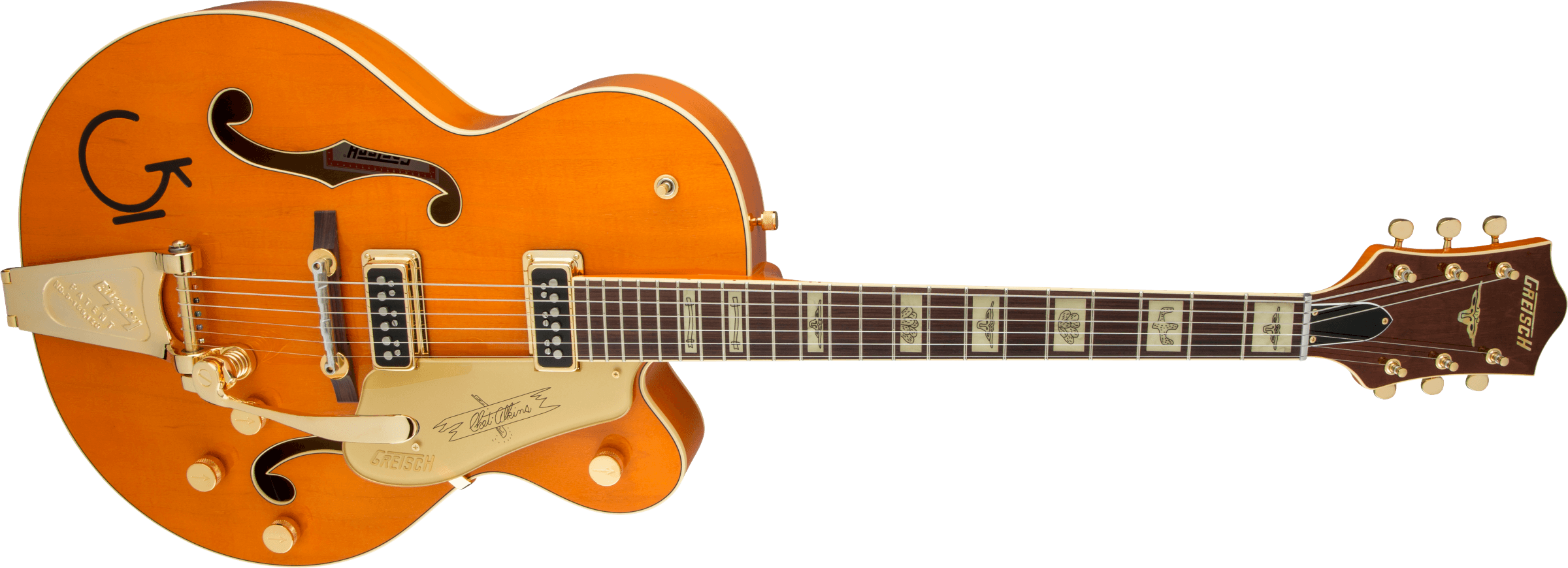 G6120T-55 Vintage Select Edition '55 Chet Atkins Hollow Body with Bigsby, TV Jones, Vintage Orange Stain Lacquer追加画像 G6120T-55 Vintage Select Edition '55 Chet Atkins Hollow Body with Bigsby, TV Jones, Vintage Orange Stain Lacquer追加画像