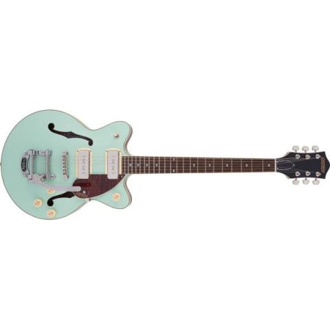 G2655T-P90 Streamliner Center Block Jr. Double-Cut P90 with Bigsby, Laurel Fingerboard, Two-Tone Mint Metallic and Vintage Mahogany Stainサムネイル