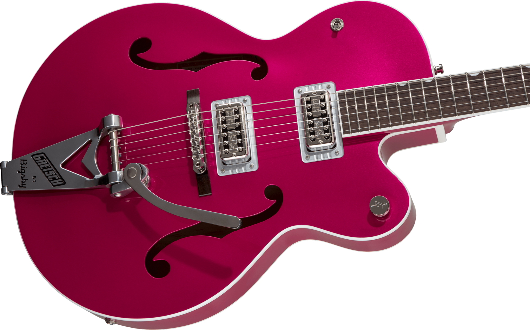 G6120T-HR Brian Setzer Signature Hot Rod Hollow Body with Bigsby, Rosewood Fingerboard, Candy Magenta追加画像