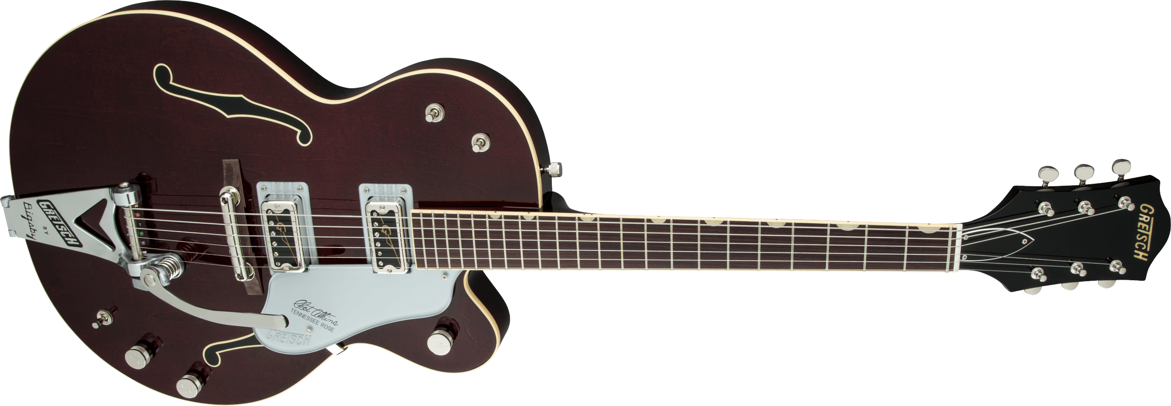 G6119T-62 Vintage Select Edition '62 Tennessee Rose™ Hollow Body with Bigsby®, TV Jones®, Dark Cherry Stain追加画像 G6119T-62 Vintage Select Edition '62 Tennessee Rose™ Hollow Body with Bigsby®, TV Jones®, Dark Cherry Stain追加画像