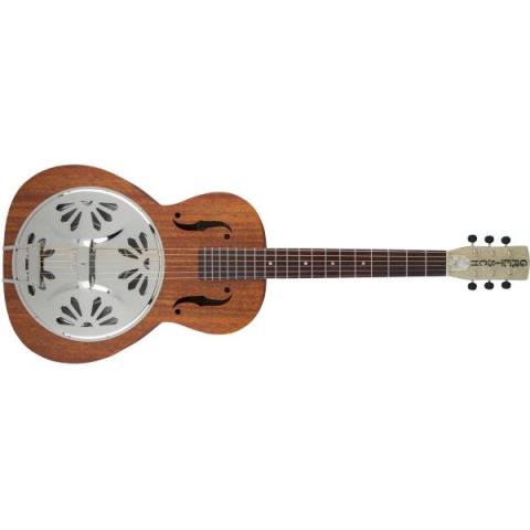 GRETSCH-ネックG9200 Boxcar Round-Neck, Mahogany Body Resonator Guitar, Natural