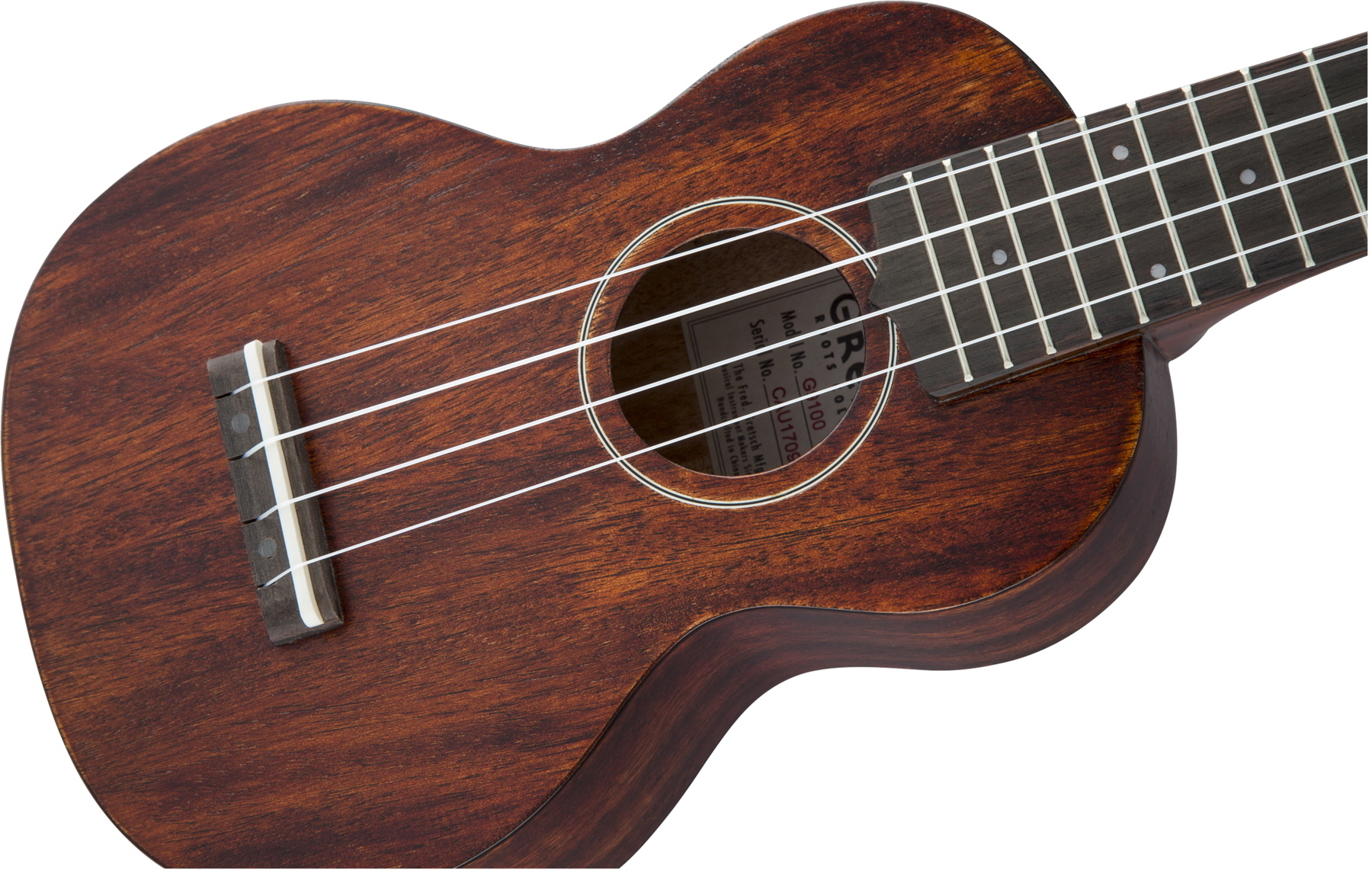 G9100 Soprano Standard Ukulele with Gig Bag, Ovangkol Fingerboard, Vintage Mahogany Stain追加画像 G9100 Soprano Standard Ukulele with Gig Bag, Ovangkol Fingerboard, Vintage Mahogany Stain追加画像