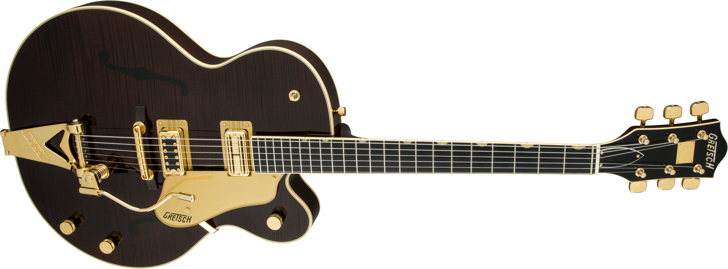 G6122T-59 Vintage Select Edition '59 Chet Atkins Country Gentleman Hollow Body with Bigsby, TV Jones, Tiger Flame Maple, Walnut Stain Lacquer追加画像 G6122T-59 Vintage Select Edition '59 Chet Atkins Country Gentleman Hollow Body with Bigsby, TV Jones, Tiger Flame Maple, Walnut Stain Lacquer追加画像