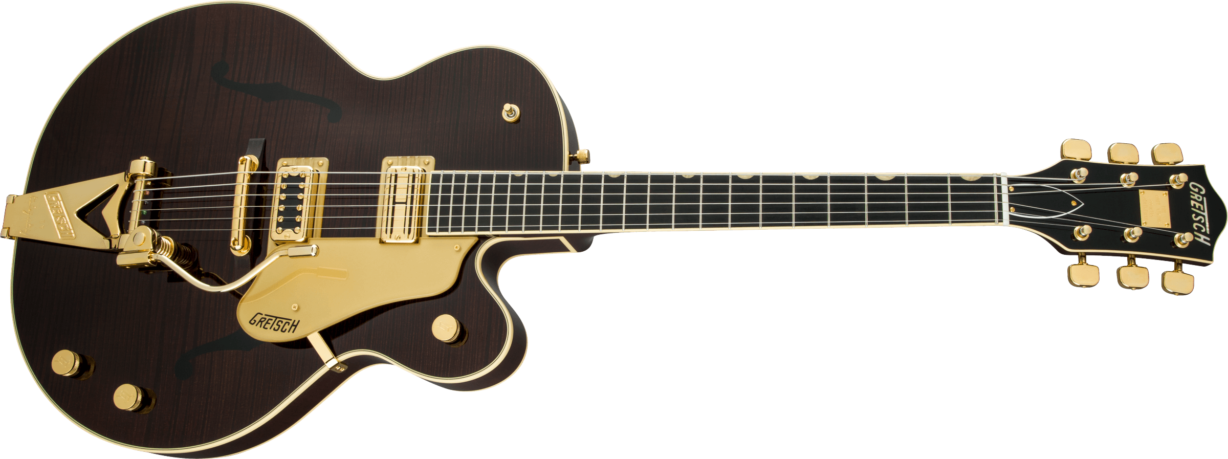 G6122T-59 Vintage Select Edition '59 Chet Atkins Country Gentleman Hollow Body with Bigsby, TV Jones, Tiger Flame Maple, Walnut Stain Lacquer追加画像