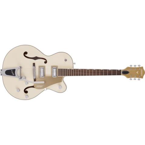 GRETSCH-ボディ材
G5410T Limited Edition Electromatic® Tri-Five Hollow Body Single-Cut with Bigsby®, Rosewood Fingerboard, Two-Tone Vintage White/Casino Gold