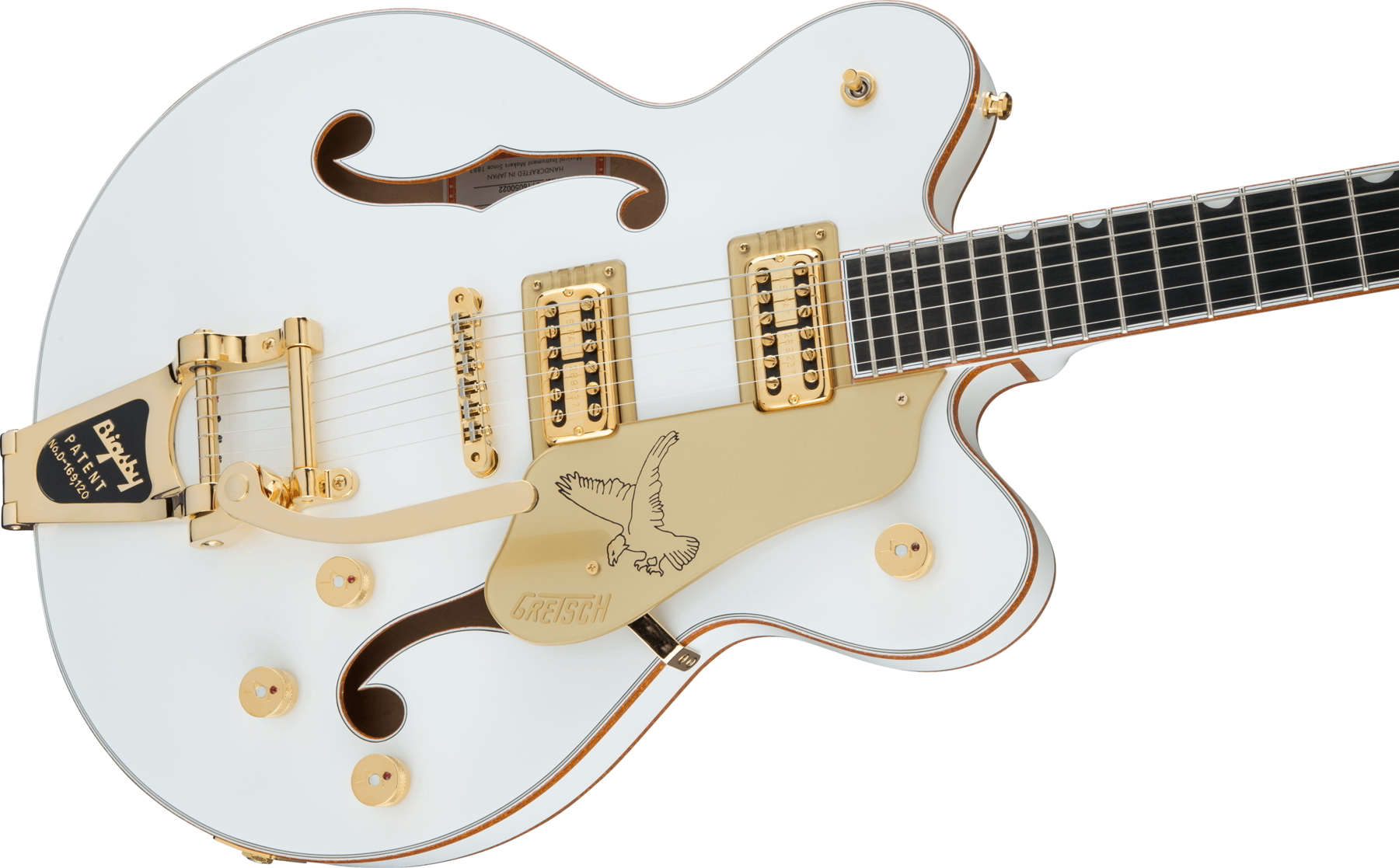 G6636T Players Edition Falcon Center Block Double-Cut with String-Thru Bigsby, Filter'Tron Pickups, White追加画像