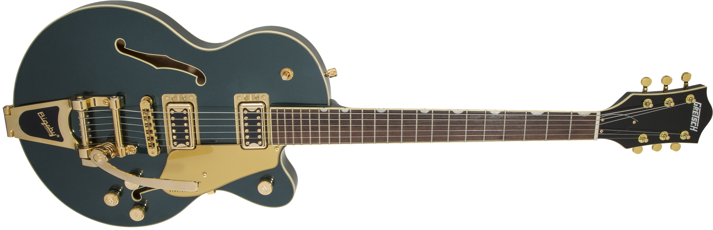 G5655TG Electromatic Center Block Jr. Single-Cut with Bigsby and Gold Hardware, Laurel Fingerboard, Cadillac Green追加画像 G5655TG Electromatic Center Block Jr. Single-Cut with Bigsby and Gold Hardware, Laurel Fingerboard, Cadillac Green追加画像