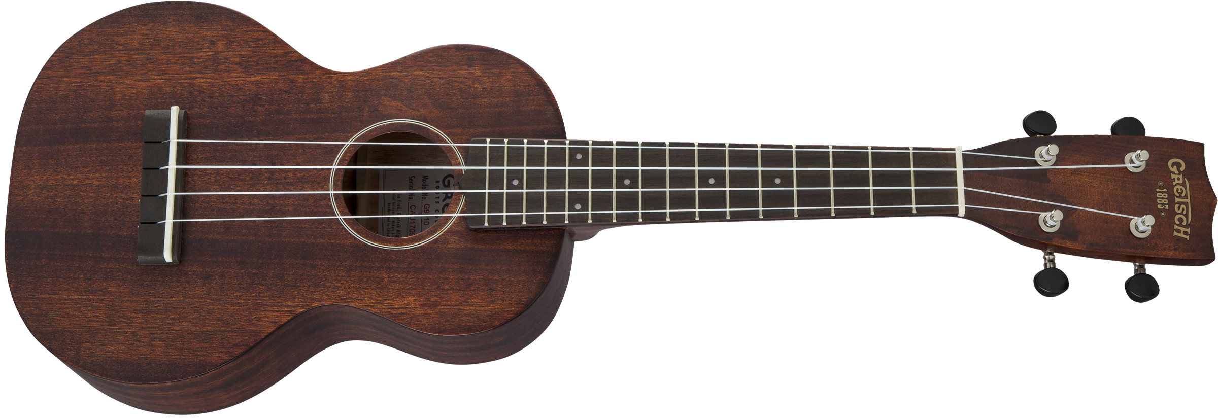 G9110 Concert Standard Ukulele with Gig Bag, Ovangkol Fingerboard, Vintage Mahogany Stain追加画像 G9110 Concert Standard Ukulele with Gig Bag, Ovangkol Fingerboard, Vintage Mahogany Stain追加画像