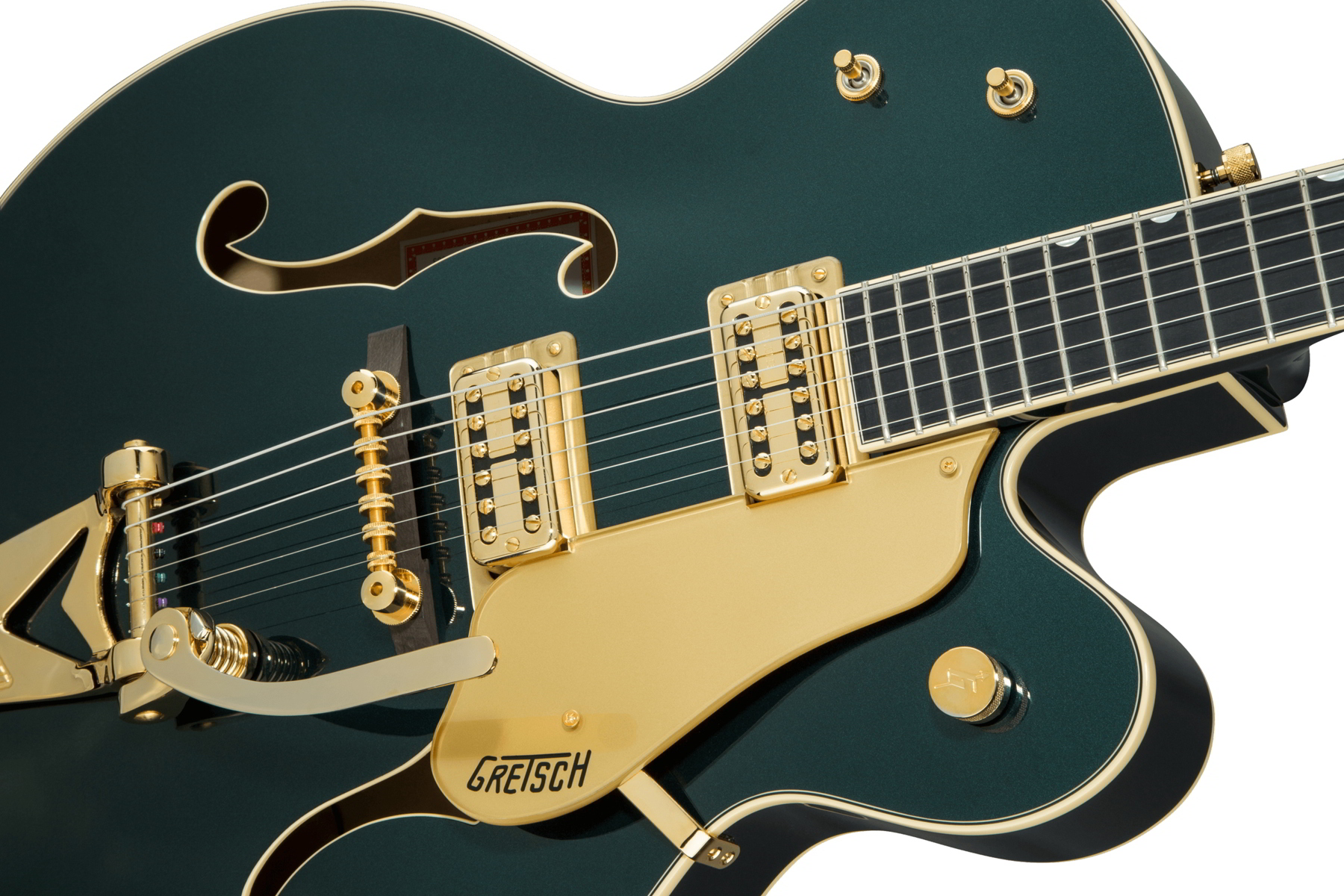 G6196T-59 Vintage Select Edition '59 Country Club™ Hollow Body with Bigsby®, TV Jones®, Cadillac Green Lacquer追加画像