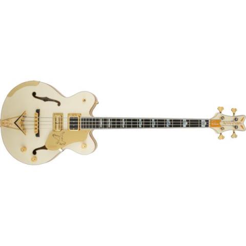 GRETSCH-ピックアップG6136B-TP Tom Petersson Signature Falcon 4-String Bass with Cadillac Tailpiece, Rumble’Tron Pickup, Aged White Lacquer