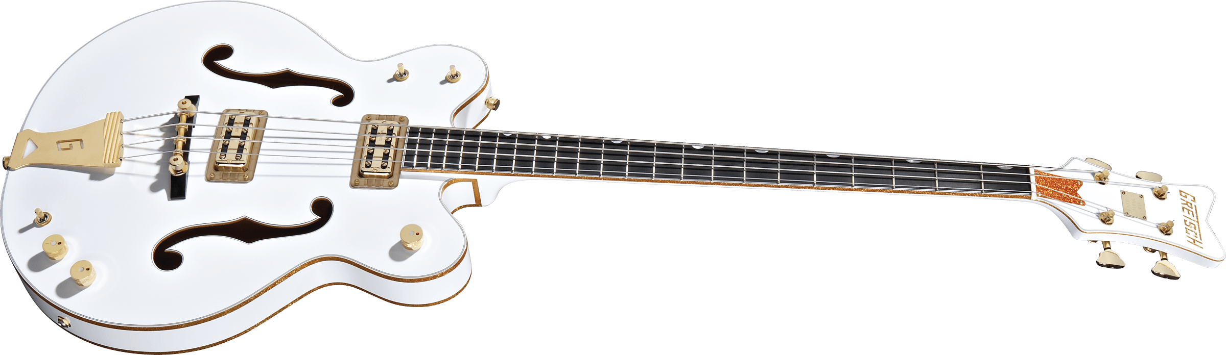 G6136LSB White Falcon™ Bass, 34" Scale, Ebony Fingerboard, White追加画像